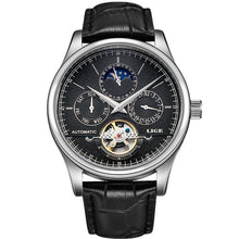 Load image into Gallery viewer, LIGE Brand Men Watches Automatic Mechanical Watch Tourbillon Sport Clock Leather Casual Business Retro Wristwatch Relojes Hombre